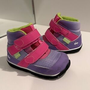 See Kai Run Pink and Purple Baby Snow Boots